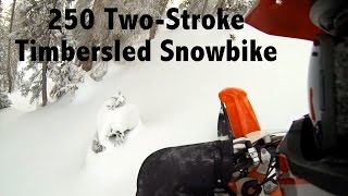 TS 52  KTM 250 XC  Timbersled ST Snowbike [upl. by Aneerbas434]