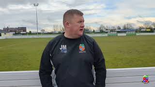 Post Match Jimmy Marshall After Charnock Richard 23 Kendal Town 01042024 [upl. by Nalda]