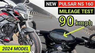 NS160 New Model 2024 Mileage Test  New Pulsar NS160 Mileage Test  NS160 Mileage 160  New Model [upl. by Florella]