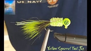 Yellow Squirrel Tail Crappie Jig [upl. by Adnauq845]