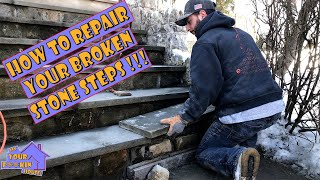 How To Repair Your Stone Steps in a Day [upl. by Ynetsed]