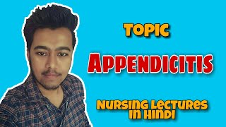 Appendicitis  AcuteChronic  McBurney pointSigns Test Surgery  Nursing Lecture in Hindi MSN 1 [upl. by Larret763]