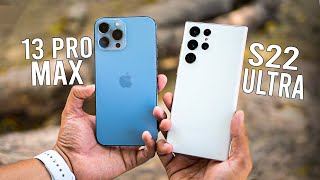 Samsung S22 Ultra vs iPhone 13 Pro Max  Best Flagship 2022 [upl. by Aney]