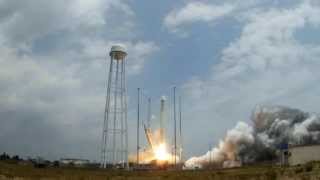 Antares Launching Cygnus Orb2 Multiple Angles [upl. by Iroj]