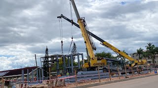 Update On The Ongoing Takoradi First Overhead Footbridge [upl. by Haskins628]