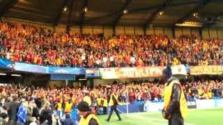 Cimbom omuz omuza Stamford Bridgede Tribün çekimi Galatasaray fans bounce at Stamford Bridge [upl. by Gierc618]