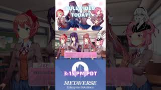 My first time playing DDLC Doki Doki Literature Club ddlc gameplay pngtuber dokidokimonika [upl. by Rhody]