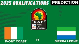 Sierra Leone vs Côte dIvoire Live Stream CAF Africa Nations Cup 2025 Qualifiers Commentary Score [upl. by Hoffman]