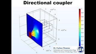 Simulated profile of directional coupler  Animation [upl. by Ema216]