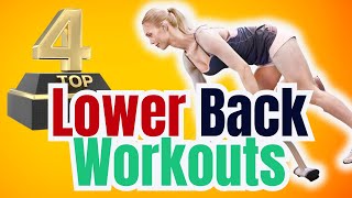 Top 4 Lower Back Workouts At Gym Do It Right [upl. by Orihakat212]