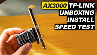 TPLink AX3000 Dual Band WiFI 6 and Bluetooth 52 PCIe Card Unboxing Install and Review [upl. by Reema]