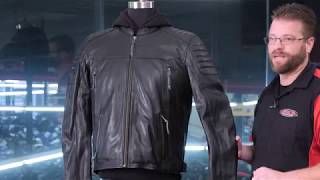 Cortech Marquee Leather Jacket Review at ChapMotocom [upl. by Mitzl]