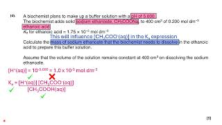 Making a buffer to a certain pH value mass of sodium ethanoate required [upl. by Euqinobe]