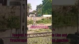 Three Lines From Dindigul Junction To Palani Erode and Tiruchirapalli Line chennaiegmore train [upl. by Randi]