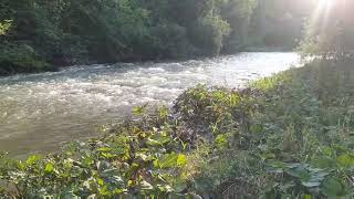 Skofja Loka River on a sunny day [upl. by Ahsitruc]