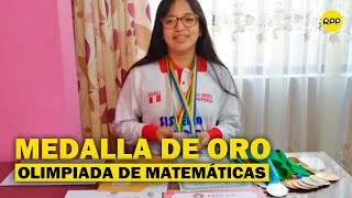 Escolar peruana gana medalla de oro en Olimpiada Europea Femenina de Matemática 2020 [upl. by Hyacinthie]