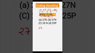 coding decoding reasoning tricks [upl. by Htaeh878]