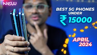 TOP 5 Best 5G Phones Under 15000 in APRIL 2024 l Best Mobile Under 15000 [upl. by Spiros737]