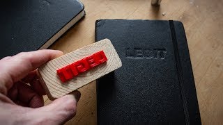 Custom Embossed Notebooks Using 3D Printing Great Gift [upl. by Nylhtac]