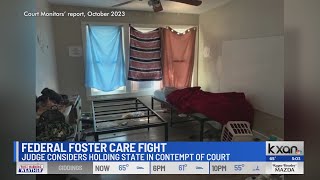 Judge to consider holding Texas in contempt after latest foster care fight [upl. by Airrotal]