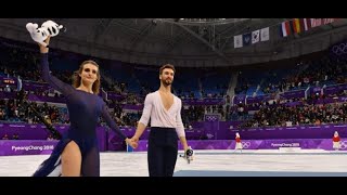 JO dhiver 2018  Gabriella Papadakis et Guillaume Cizeron décrochent largent en [upl. by Ajtak385]