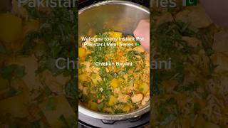 Chicken biryani in the instant pot Perfect easy weeknight meal desi pakistani biryani shorts [upl. by Ahsinam]