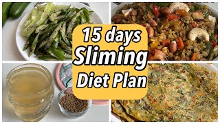 Full Day Diet Plan for Weight Loss for 15days Sliming Diet PlanWeight Loss Diet Plan for 2 weeks [upl. by Ymassej221]