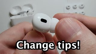 AirPods Pro 2 How to Change Ear Tips [upl. by Sinoda]