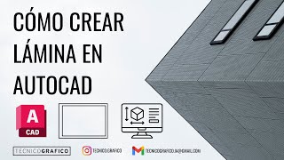 Cómo crear una lámina o formato en AutoCAD [upl. by Denoting]