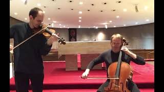 HandelHalvorsen Passacaglia for violin and cello [upl. by Ahsinnor]