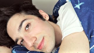 ASMR Boyfriend Cuddling You to Sleep Kisses Hair Play Comfort [upl. by Nywles]