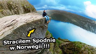 Zgubiłem spodnie Motocyklowe i Śpię nad Przepaścią   Moja Noc na Preikestolen w Norwegii 704 [upl. by Ballard]