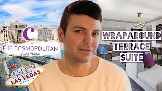 Cosmopolitan of Las Vegas Wraparound Terrace Suite  Room Tour amp Review [upl. by Labotsirhc]