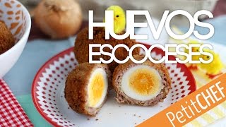 Huevos escoceses cubiertos y rebozados  Petitchef [upl. by Clo]