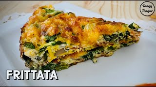 How to make Frittata  Spinach Frittata  Vegetable Frittata recipe  Stove top amp Baked [upl. by Seafowl]