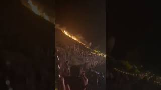 Fireworks cause fire at Odesza show at Gorge in Washington [upl. by Ynnavoeg302]