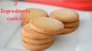 3 Ingredients Shortbread Cookies [upl. by Prudie]