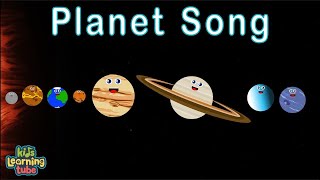 The Planet Song  8 Planets of the Solar System Song for Kids  KidsLearningTube [upl. by Aisela729]