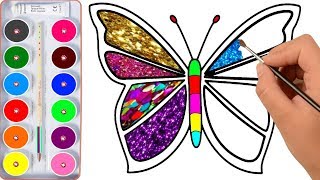 Drawing for Kids  Butterfly And Many  Picture Coloring Pages [upl. by Carmella]