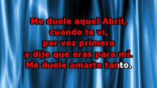 Me Duele Amarte  Reik con letra Karaoke [upl. by Ahsenwahs]