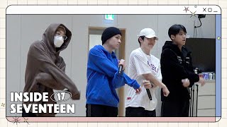 INSIDE SEVENTEEN SEVENTEEN CONCERT POWER OF LOVE UNIT DANCE PRACTICE BEHIND 1 [upl. by Tove]