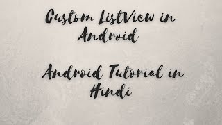 Custom Listview with BaseAdapter in Android  custom Listview in Android  Listview in android 2021 [upl. by Loesceke]