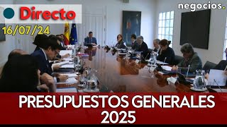 DIRECTO  LAS TRES CLAVES DEL CONSEJO DE MINISTROS PARA PRESUPUESTOS GENERALES DEL ESTADO DE 2025 [upl. by Worrell]