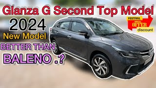 Toyota Glanza G Second Top Model 2024 ❤️ detailed Review 🔥 Offers features on road price [upl. by Lasser]