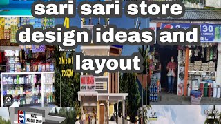 SARI SARI STORE DESIGN IDEAS AND LAYOUT [upl. by Seftton]