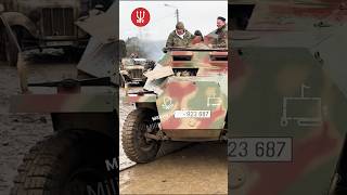 Bastogne december reenactment Nonpolitical ww2 military vehicle army armor wwii truck [upl. by Willtrude]