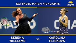 Extended Highlight Serena Williams vs Karolína Plíšková  2018 US Open QF [upl. by Jansen985]