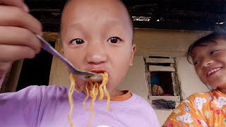 HOT spicy noodles for our children  sarmila cooks noodles for children  bhumicooking [upl. by Ewen574]