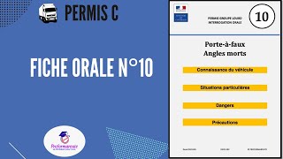 Fiche orale n°10  Porteàfaux et angles morts  Permis C [upl. by Nap473]