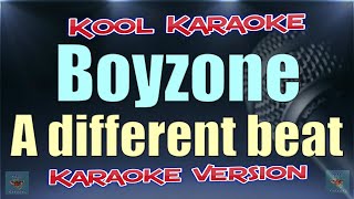 Boyzone  A different beat Karaoke version VT [upl. by Swarts969]